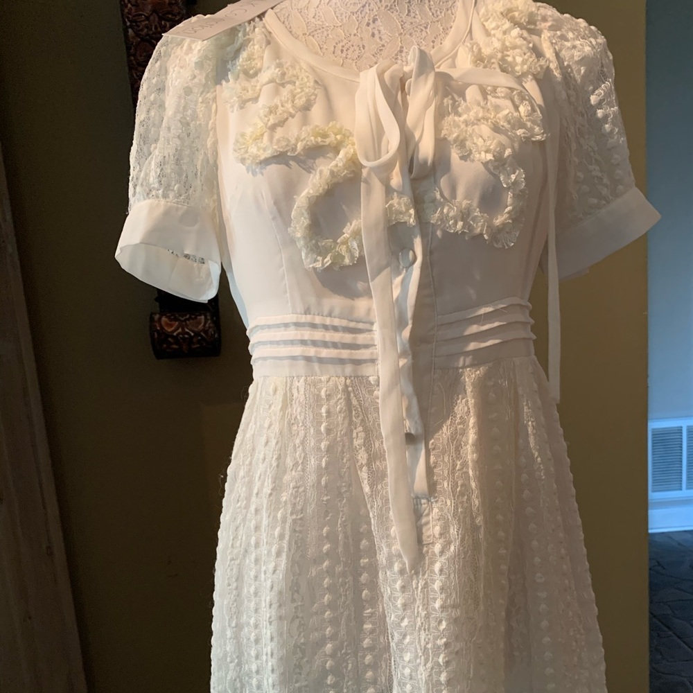 Beige Junior Dress